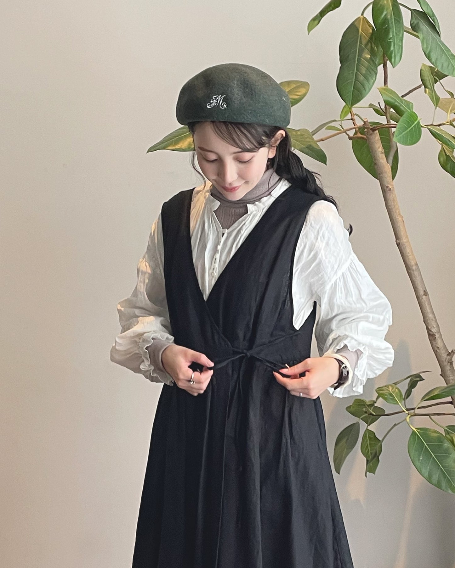 【NEW COLOR】カシュクールジャンパースカート