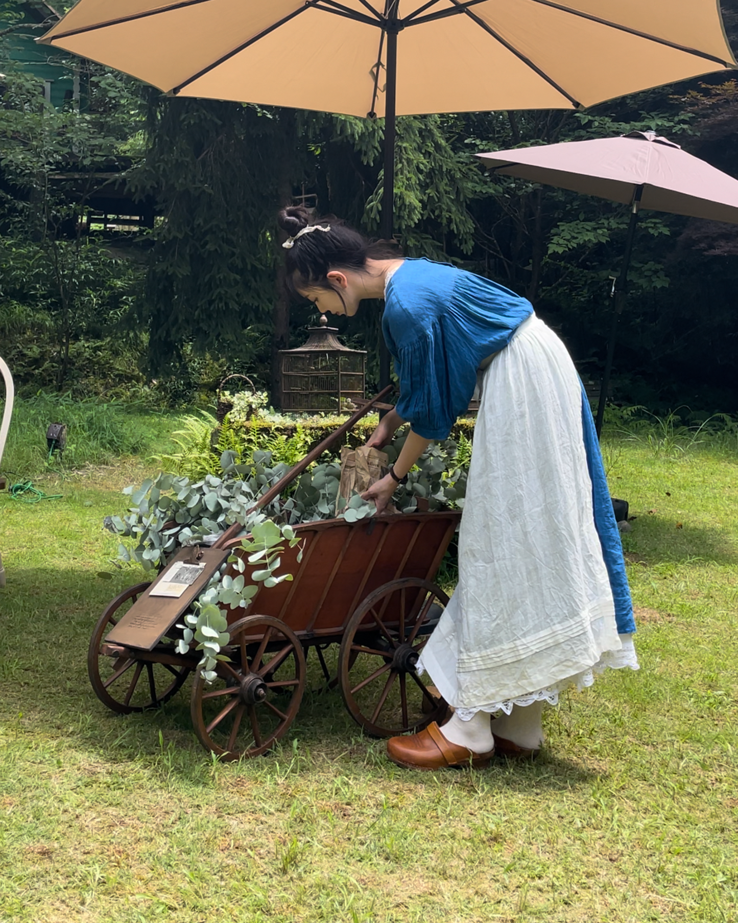 5分袖ワンピース