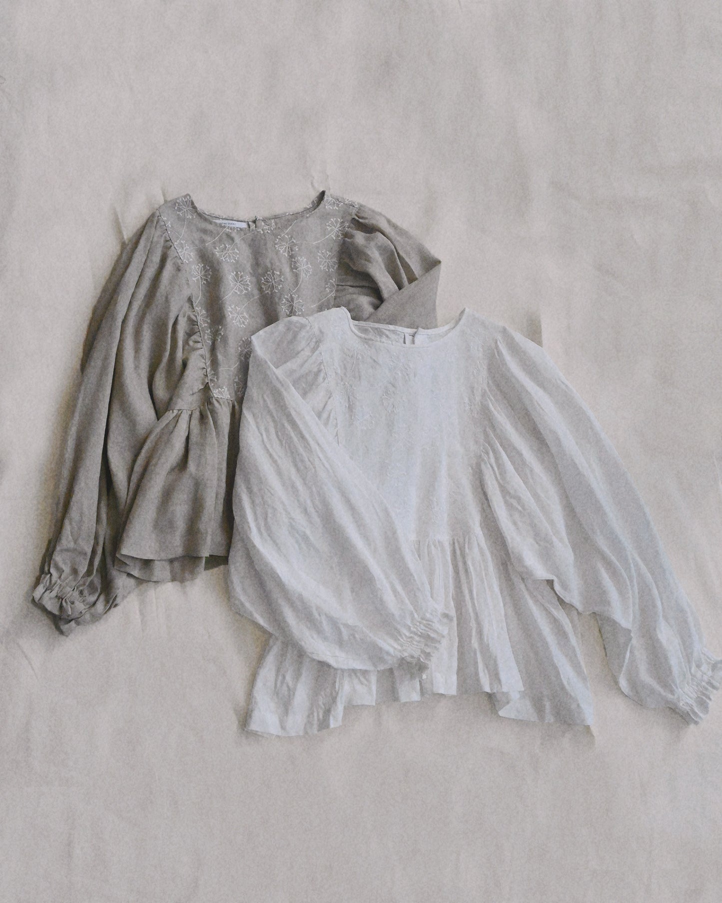 Linen Volume Sleeve Blouse