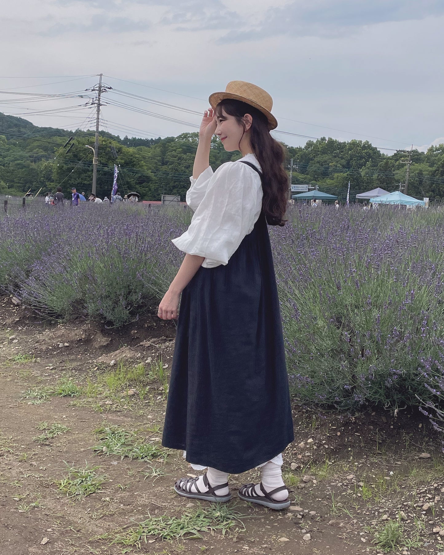 Linen Volume Sleeve Blouse
