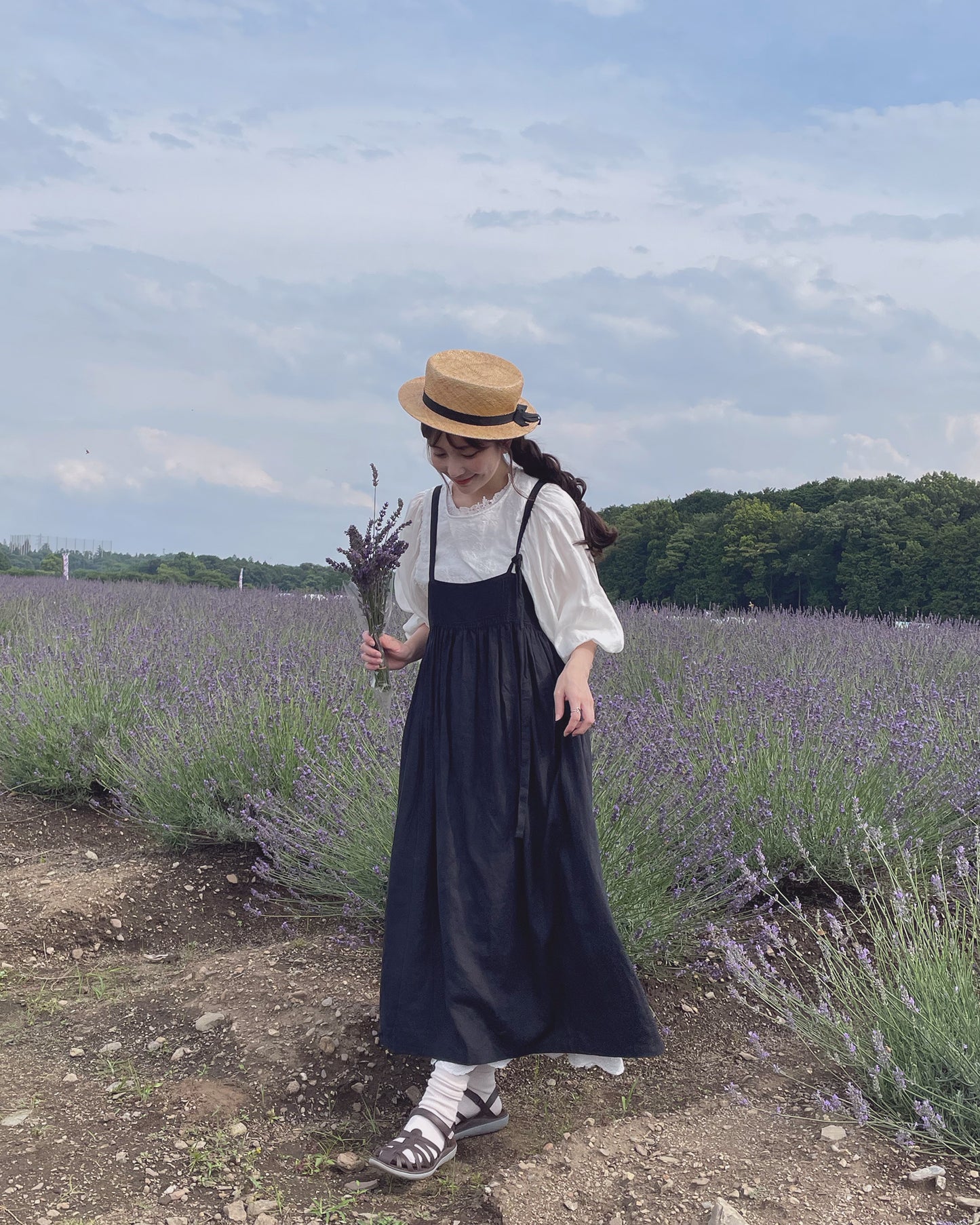 Linen Volume Sleeve Blouse