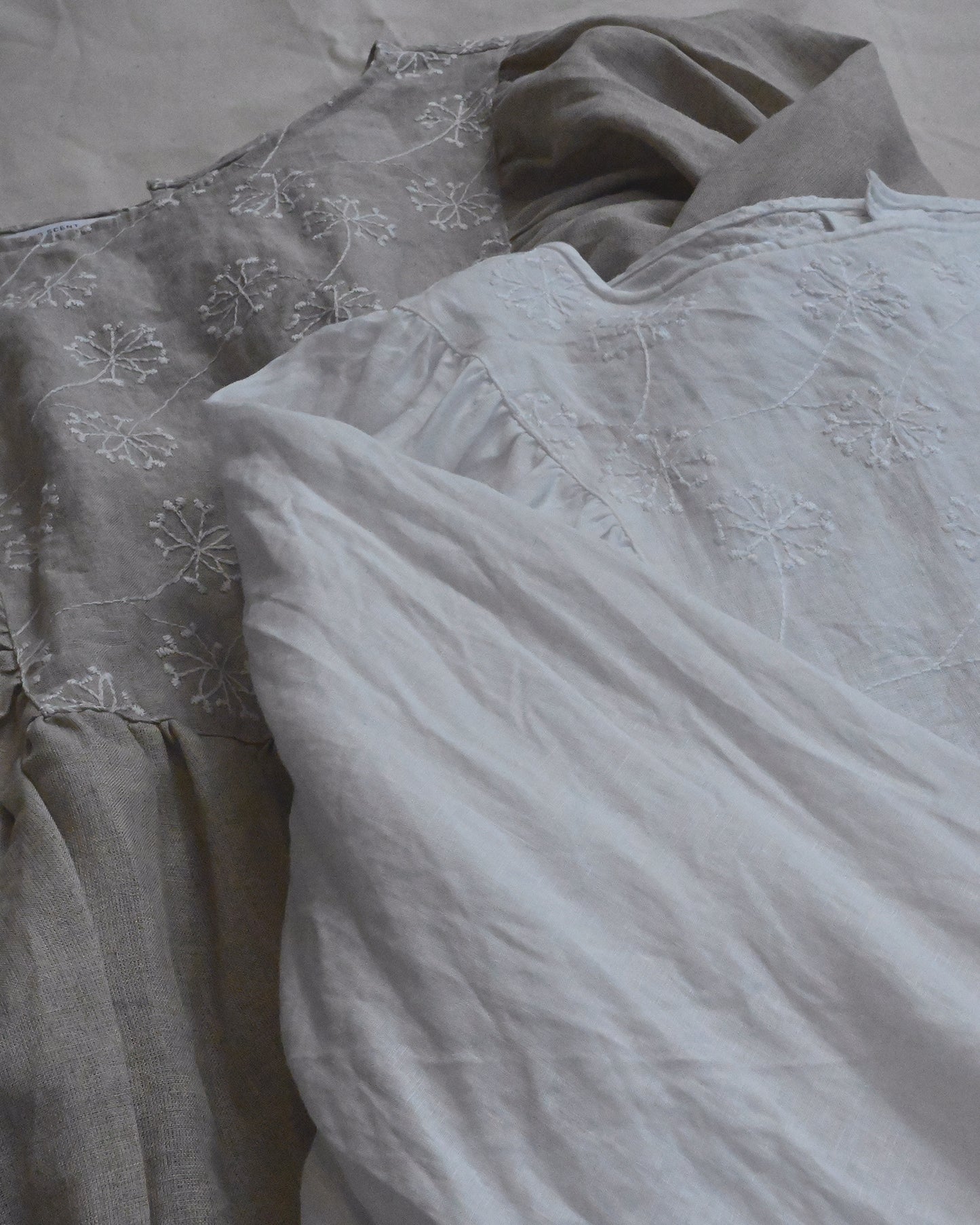 Linen Volume Sleeve Blouse