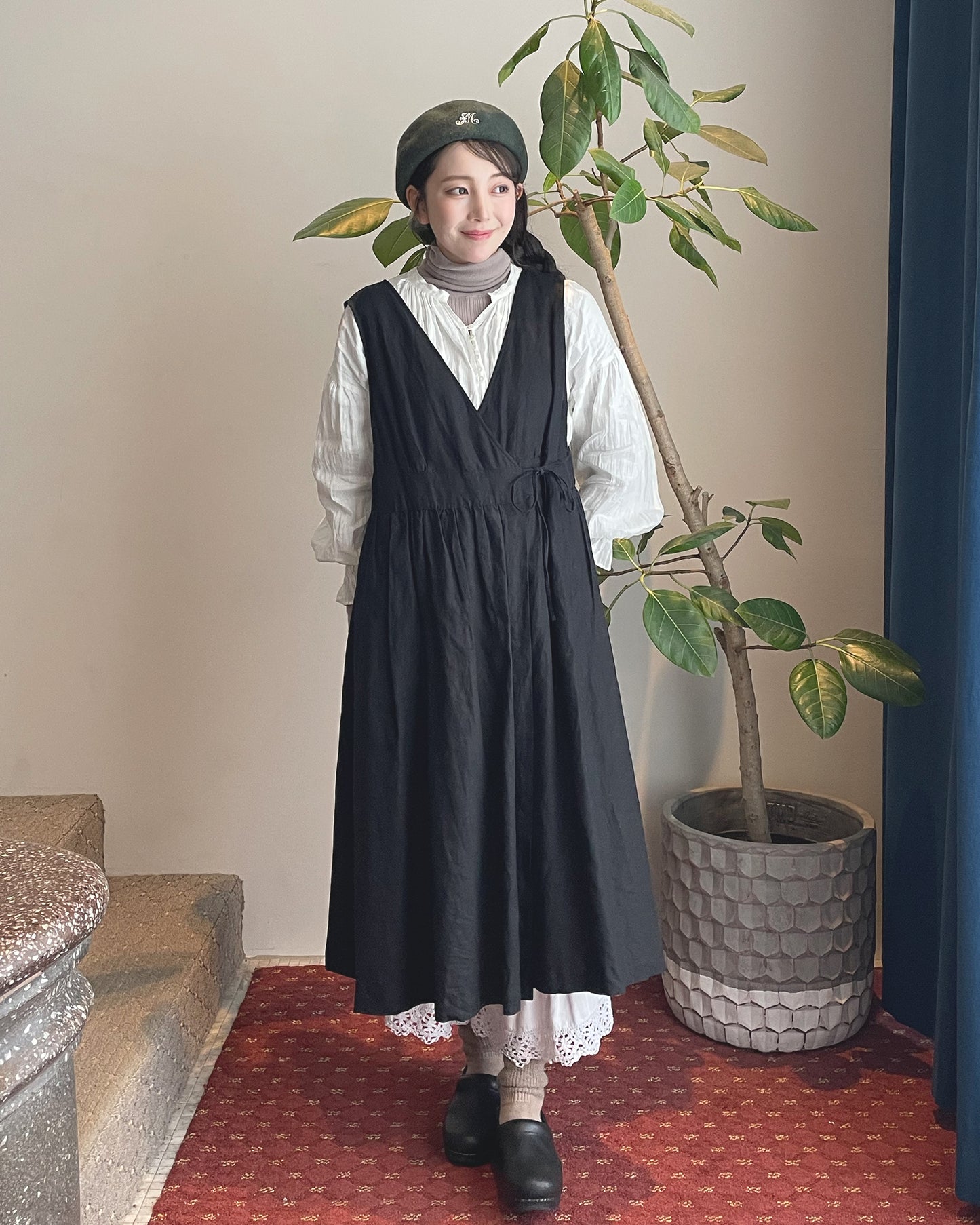【NEW COLOR】カシュクールジャンパースカート