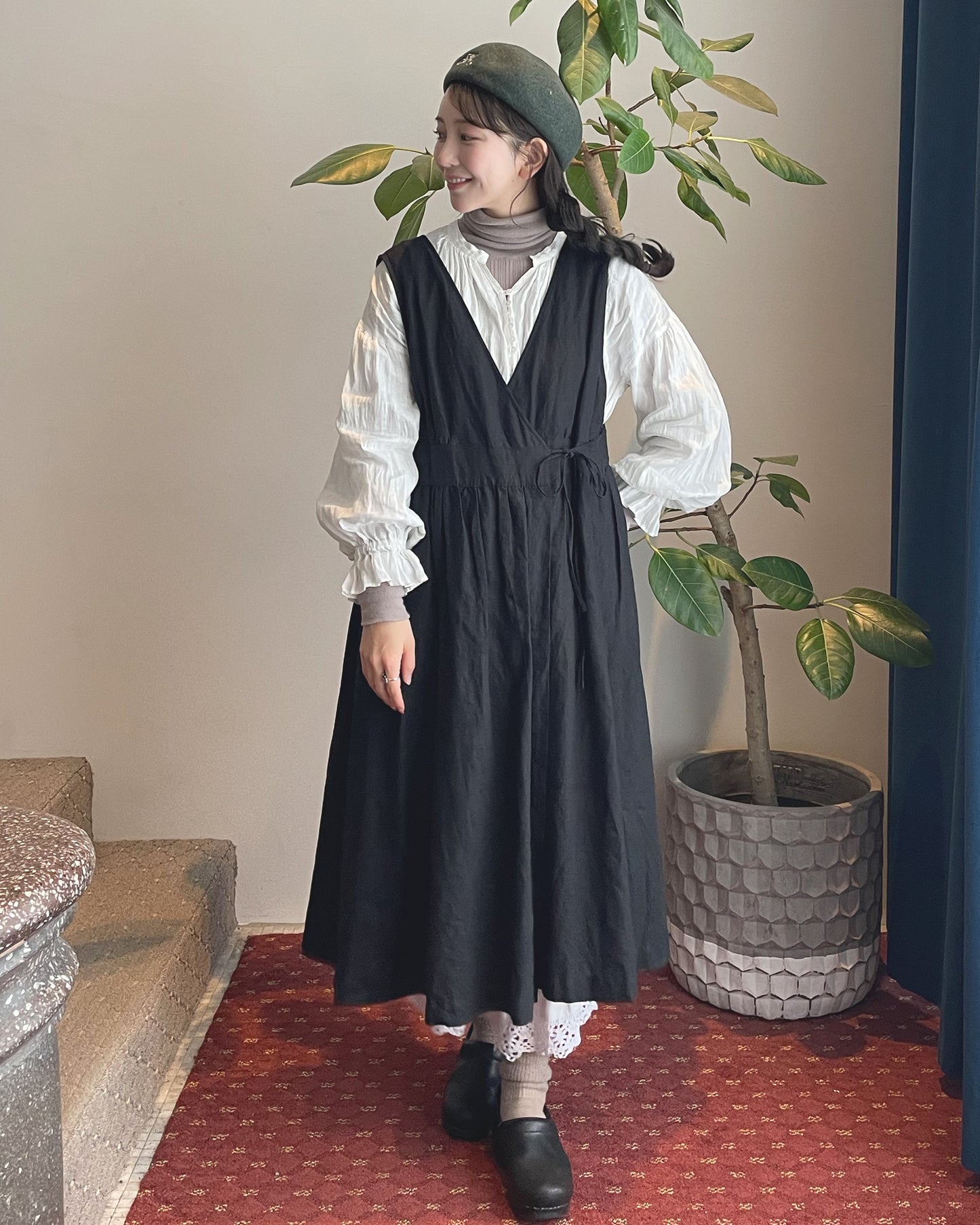 【NEW COLOR】カシュクールジャンパースカート