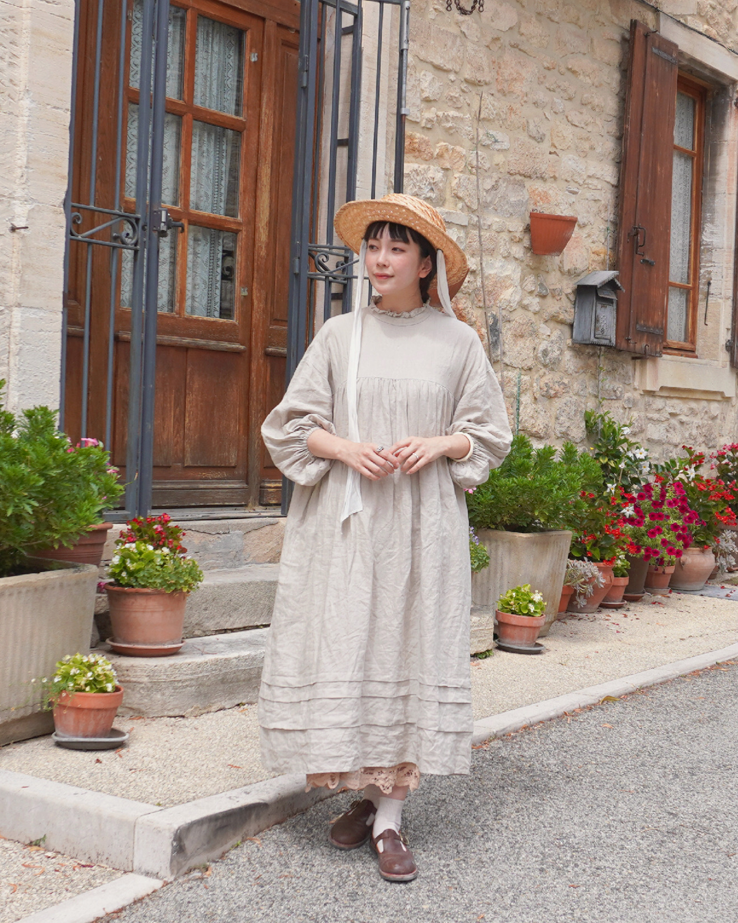 【NEW】フリルタックワンピース