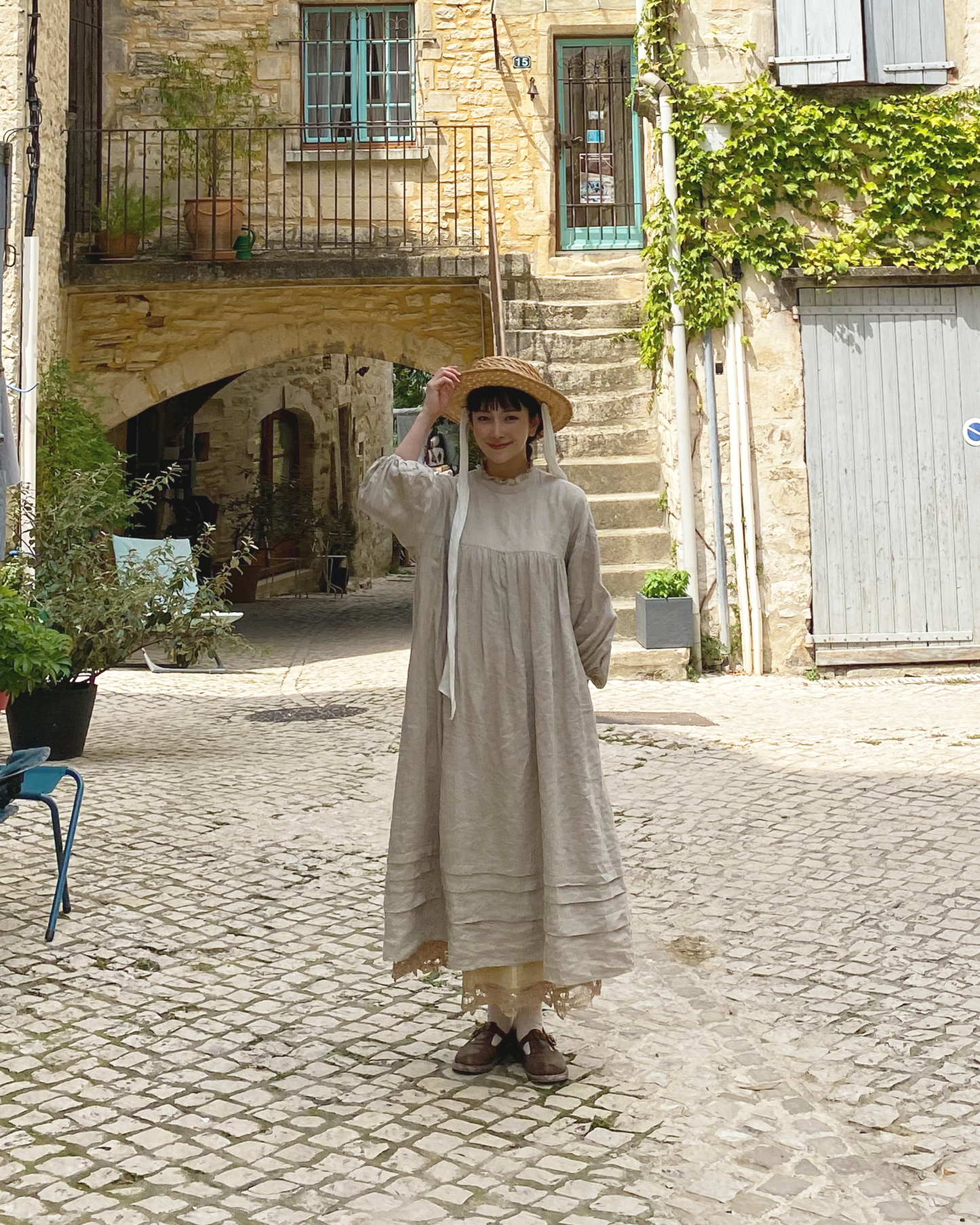 【NEW】フリルタックワンピース