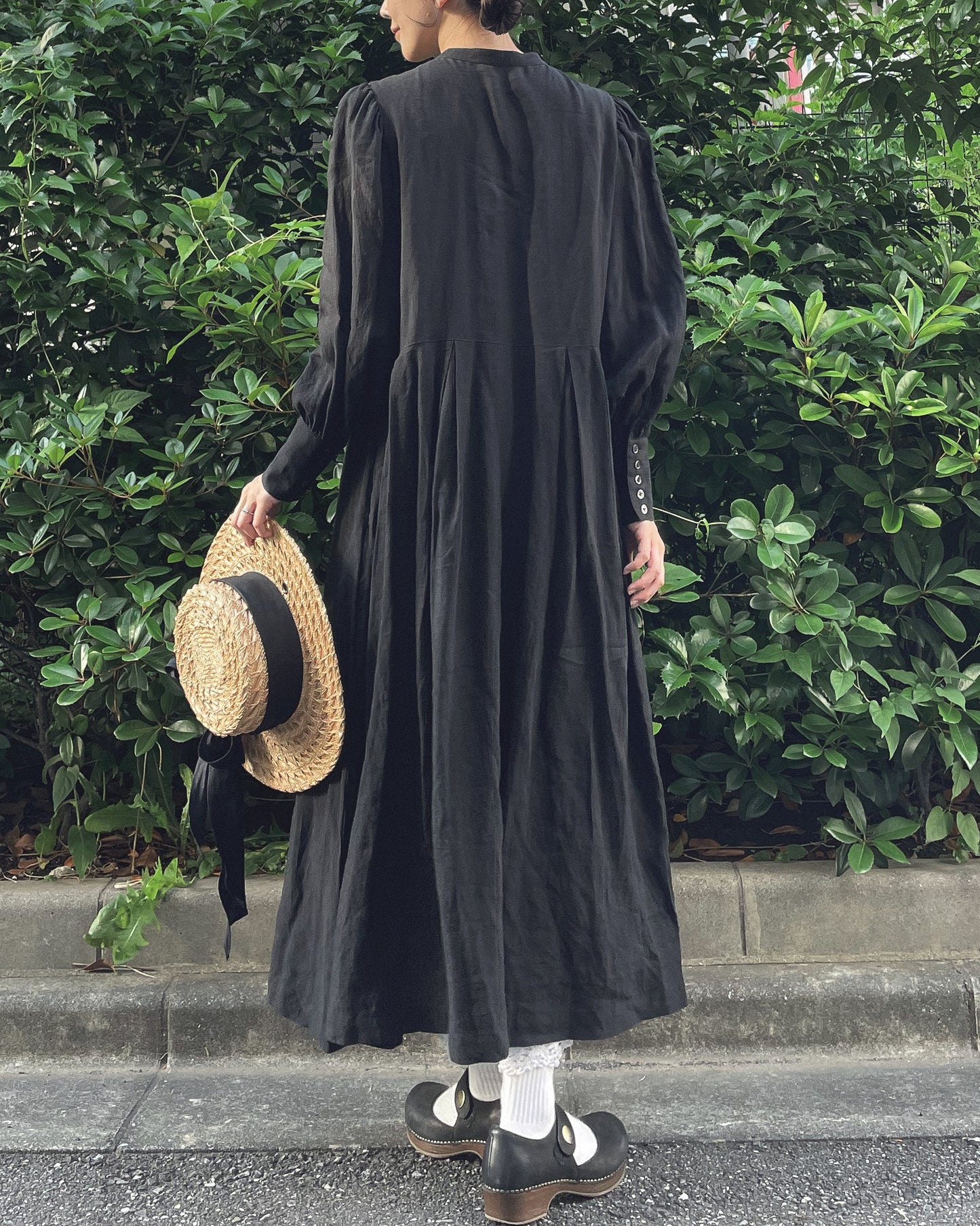 ロングカフスワンピース