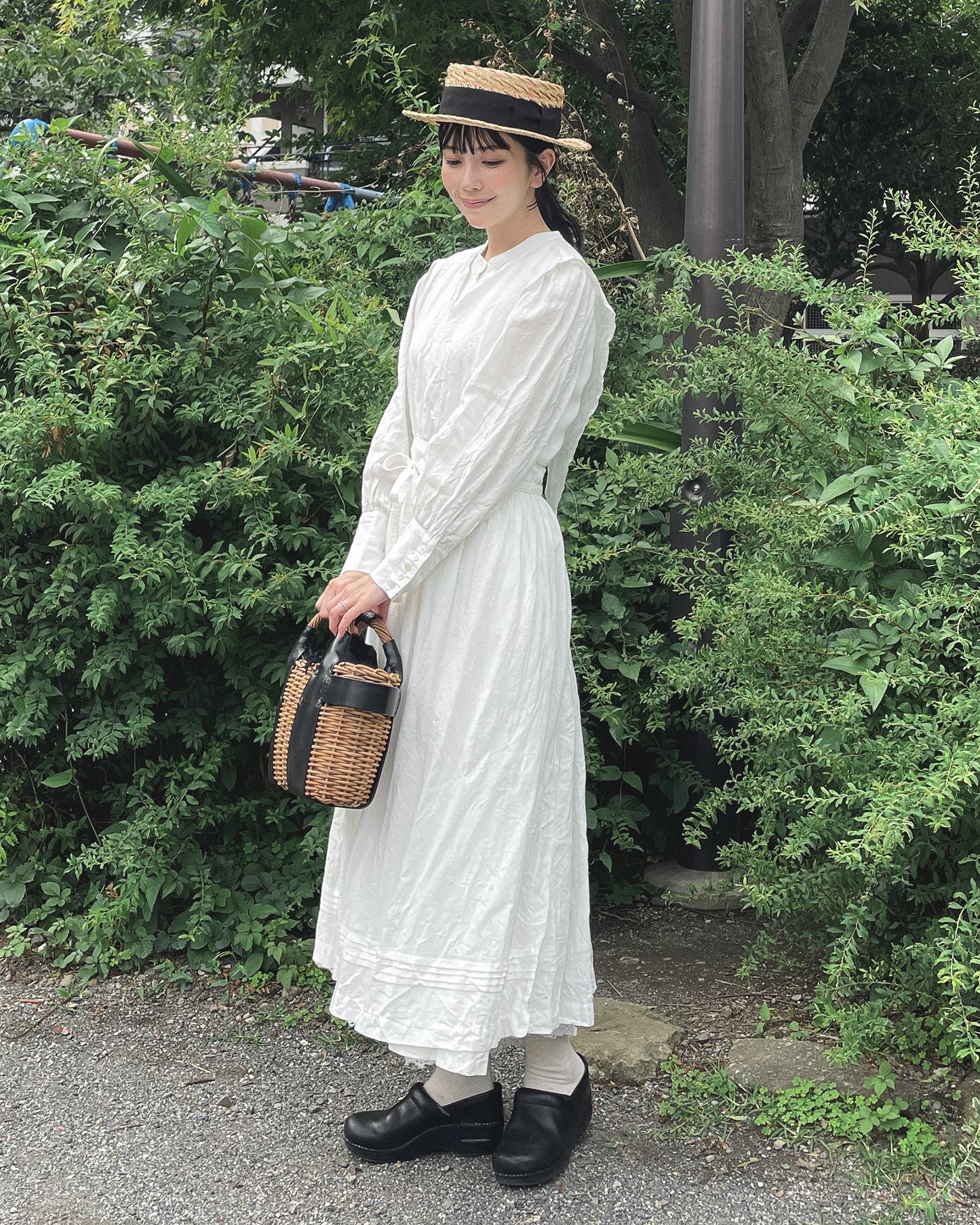 ロングカフスワンピース