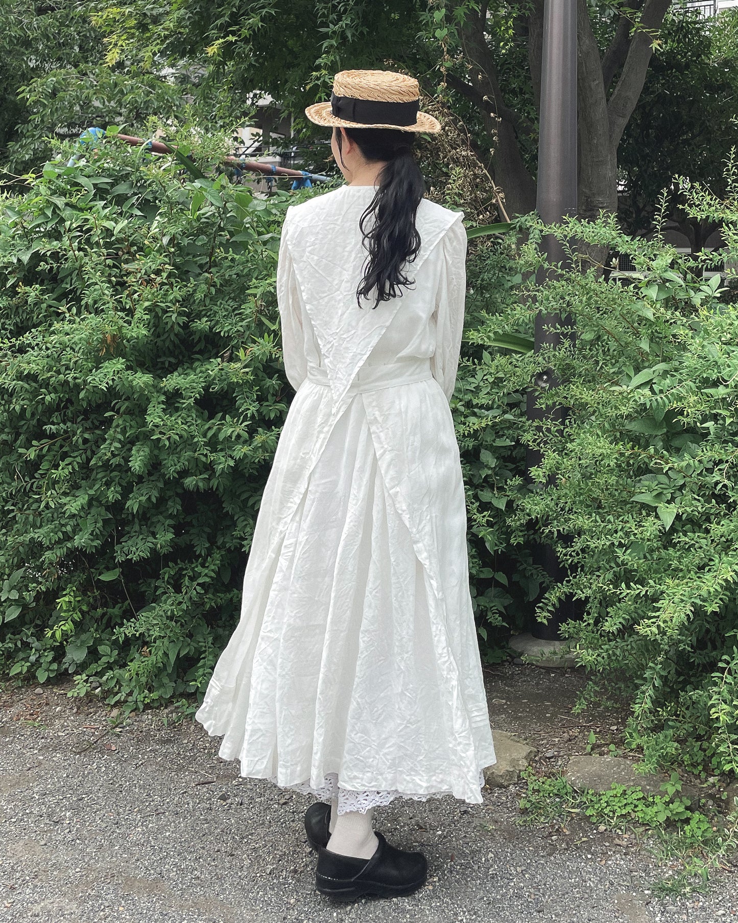 ロングカフスワンピース
