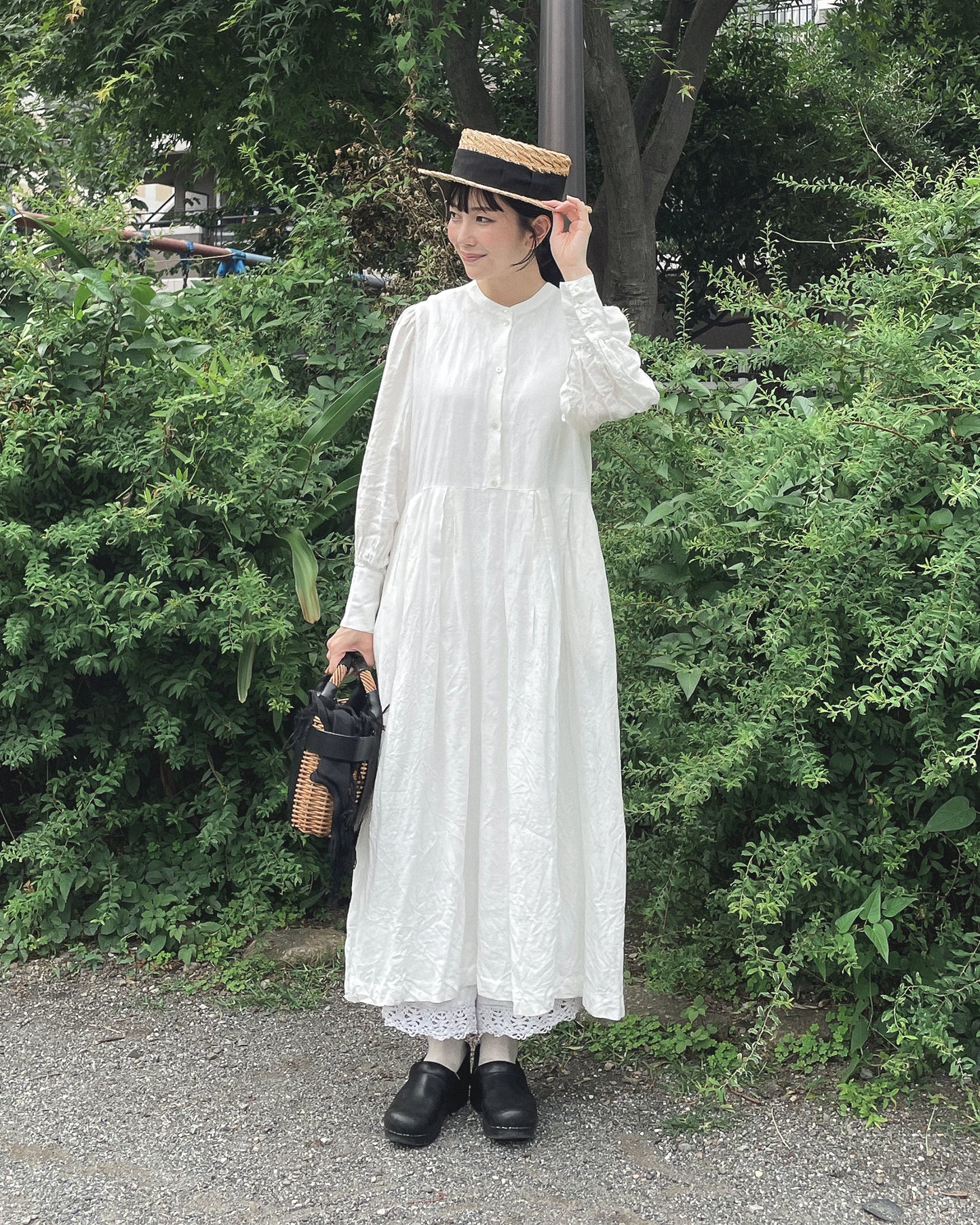 ロングカフスワンピース