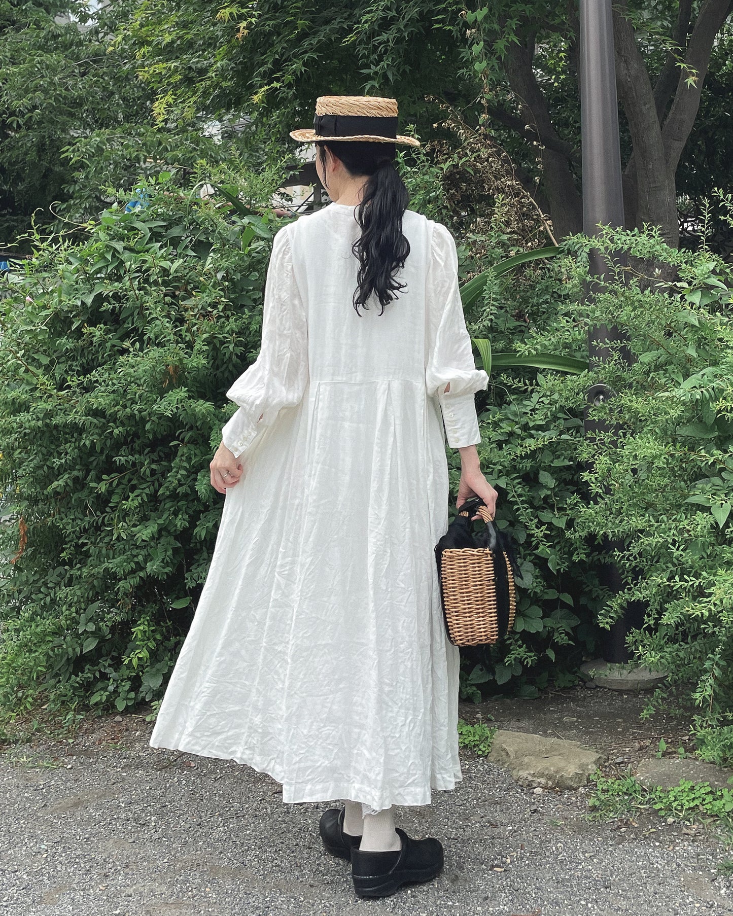 ロングカフスワンピース