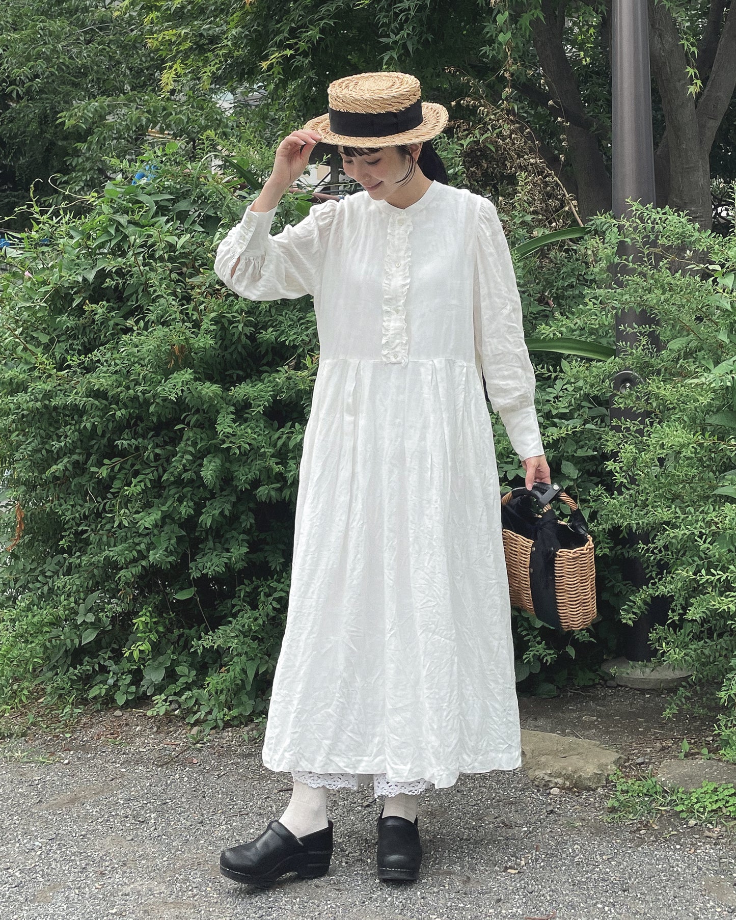 ロングカフスワンピース