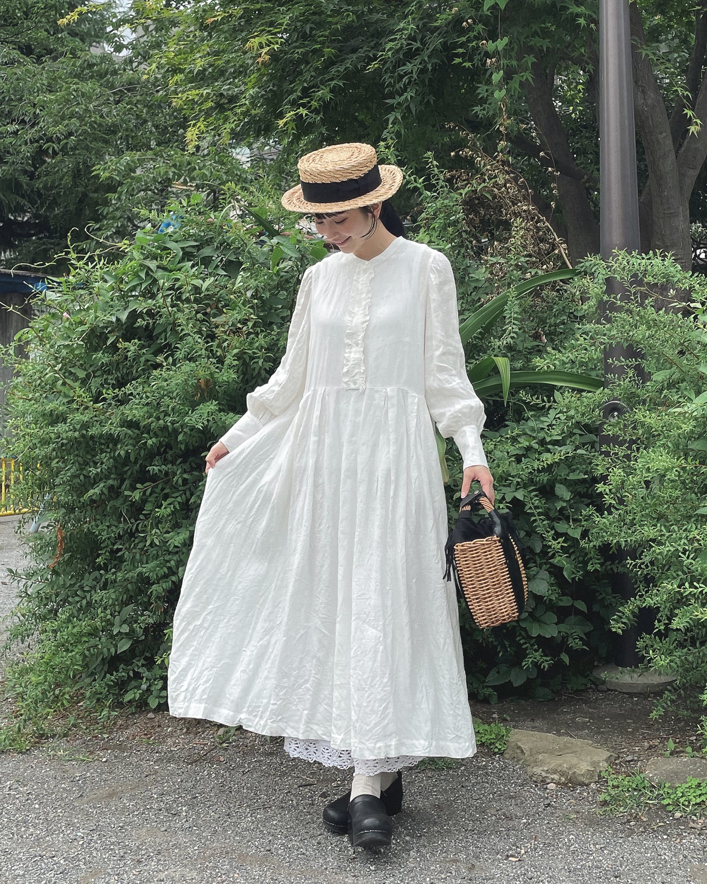 ロングカフスワンピース