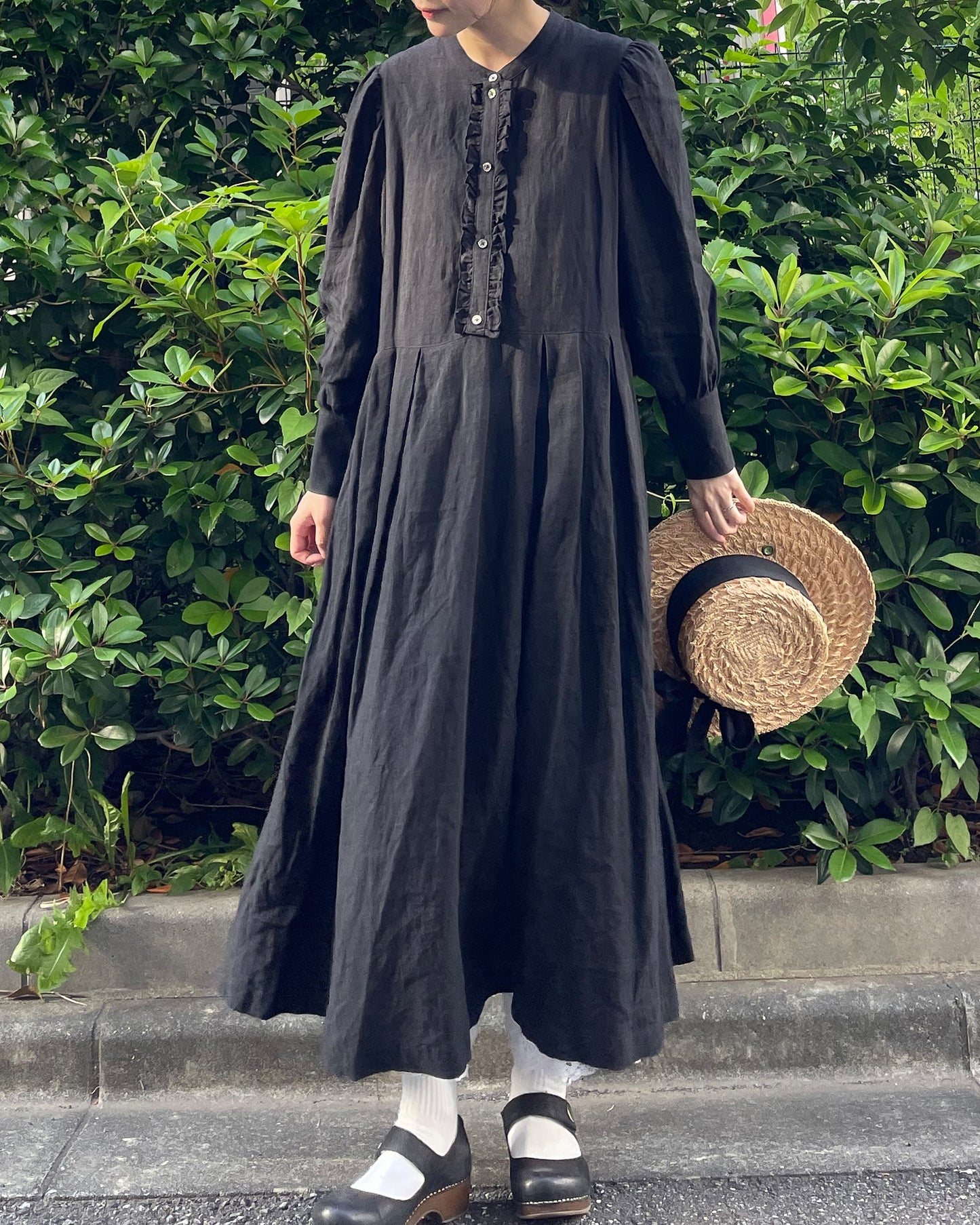 ロングカフスワンピース