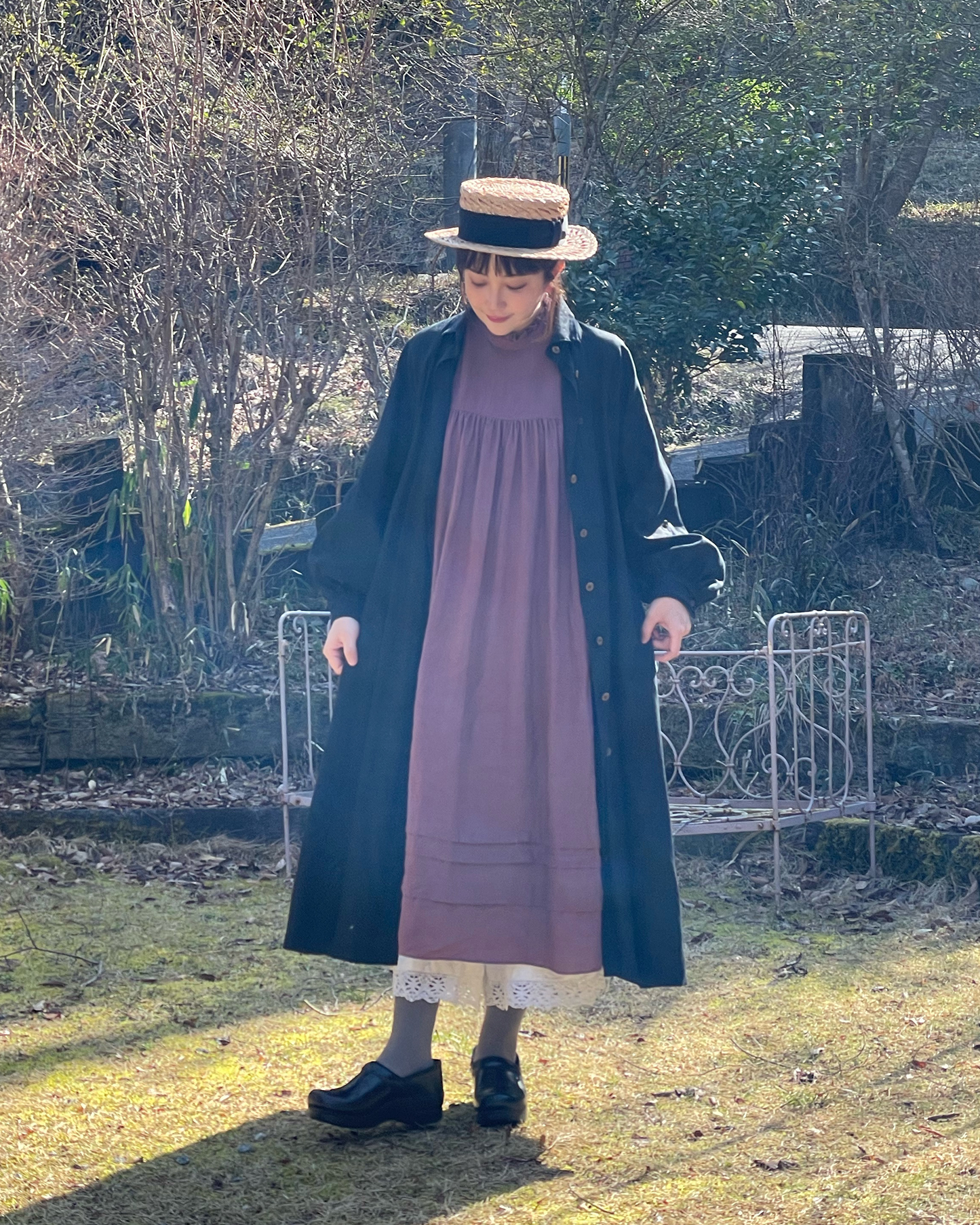 【NEW COLOR】半袖フリルタックワンピース