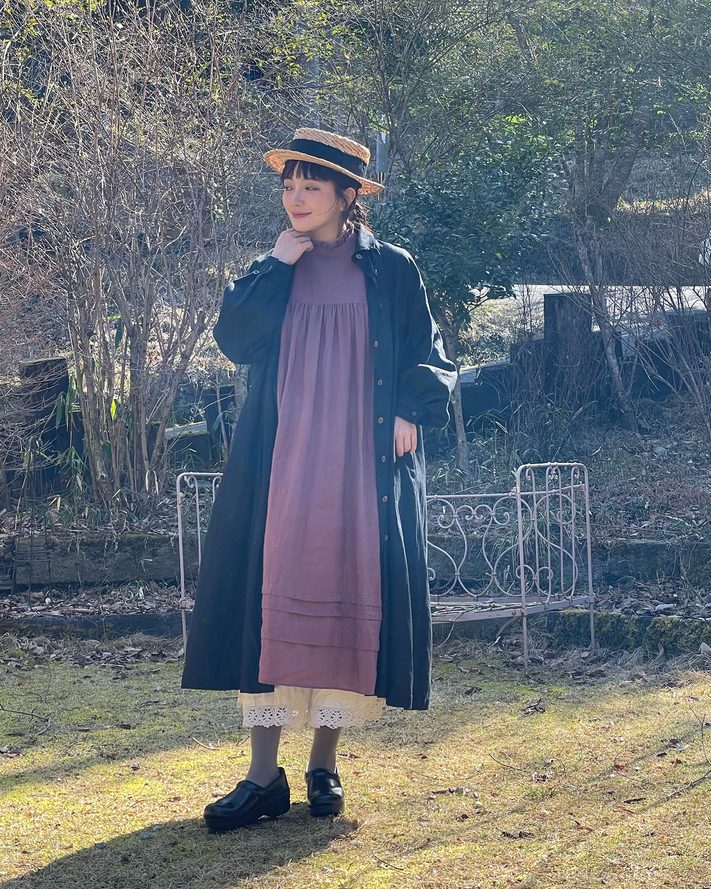 【NEW COLOR】半袖フリルタックワンピース