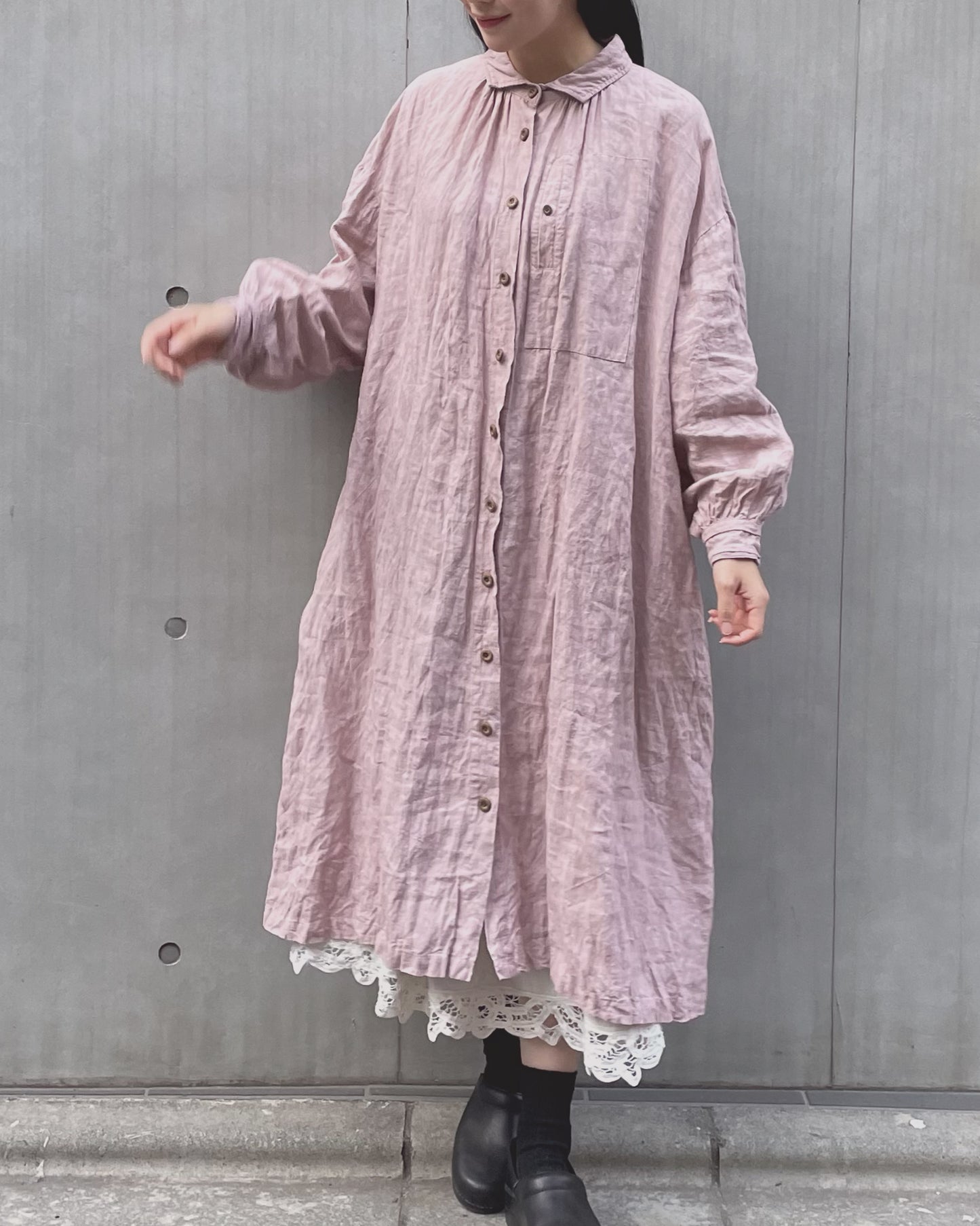 シャツワンピース