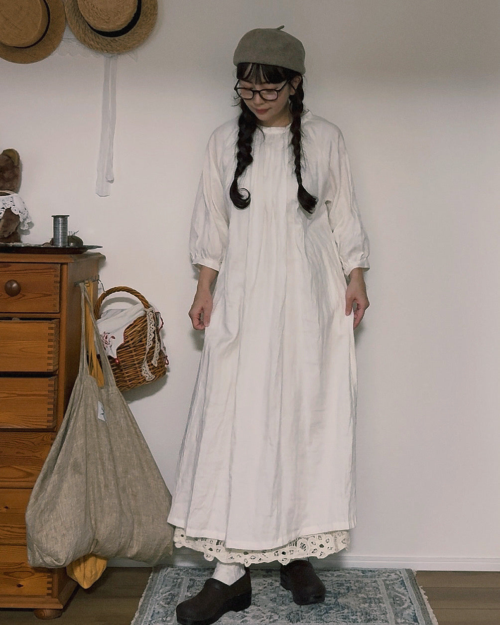 【NEW】ラグランスリーブワンピース