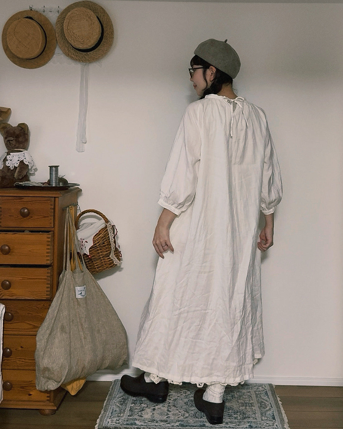 【NEW】ラグランスリーブワンピース