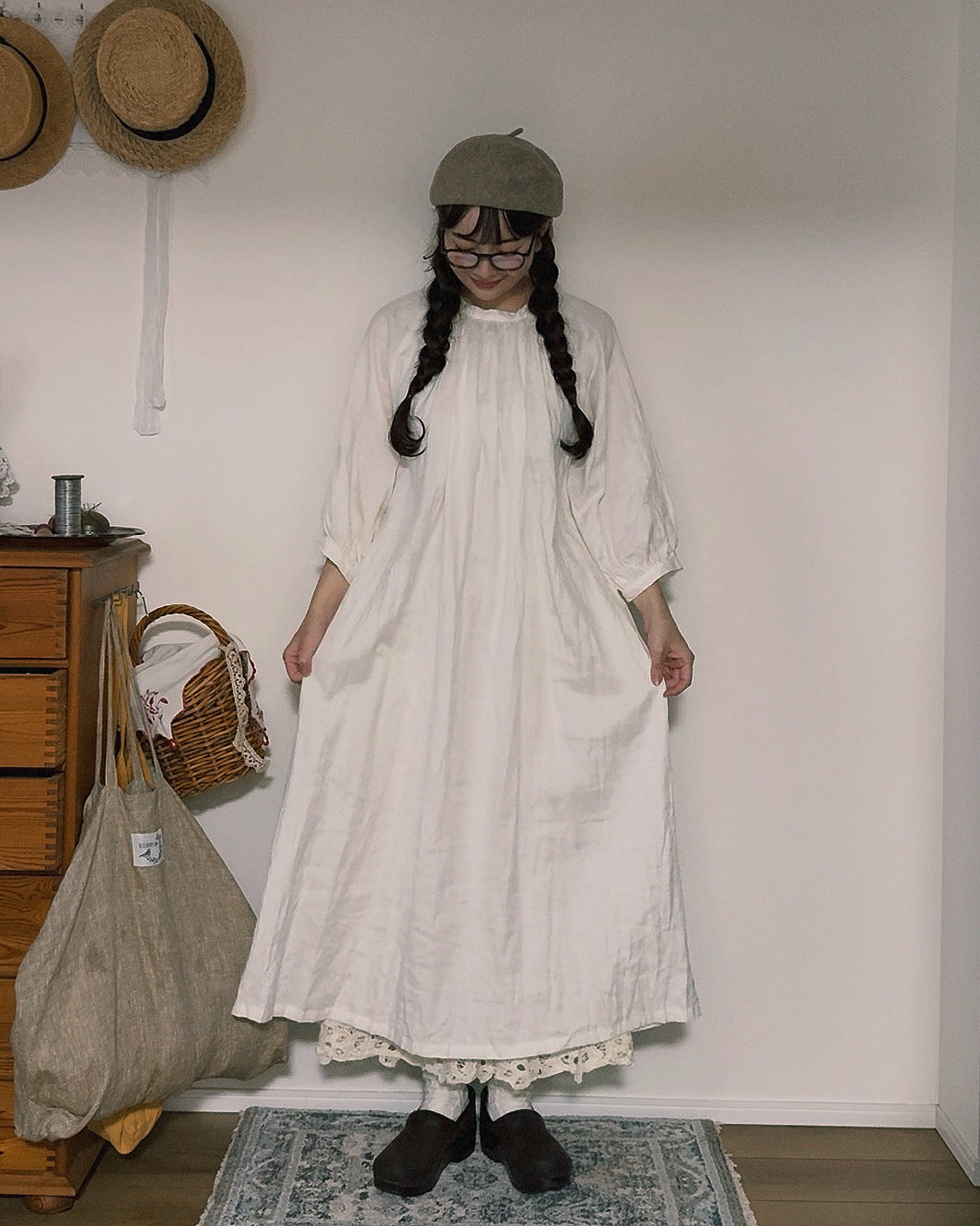 【NEW】ラグランスリーブワンピース