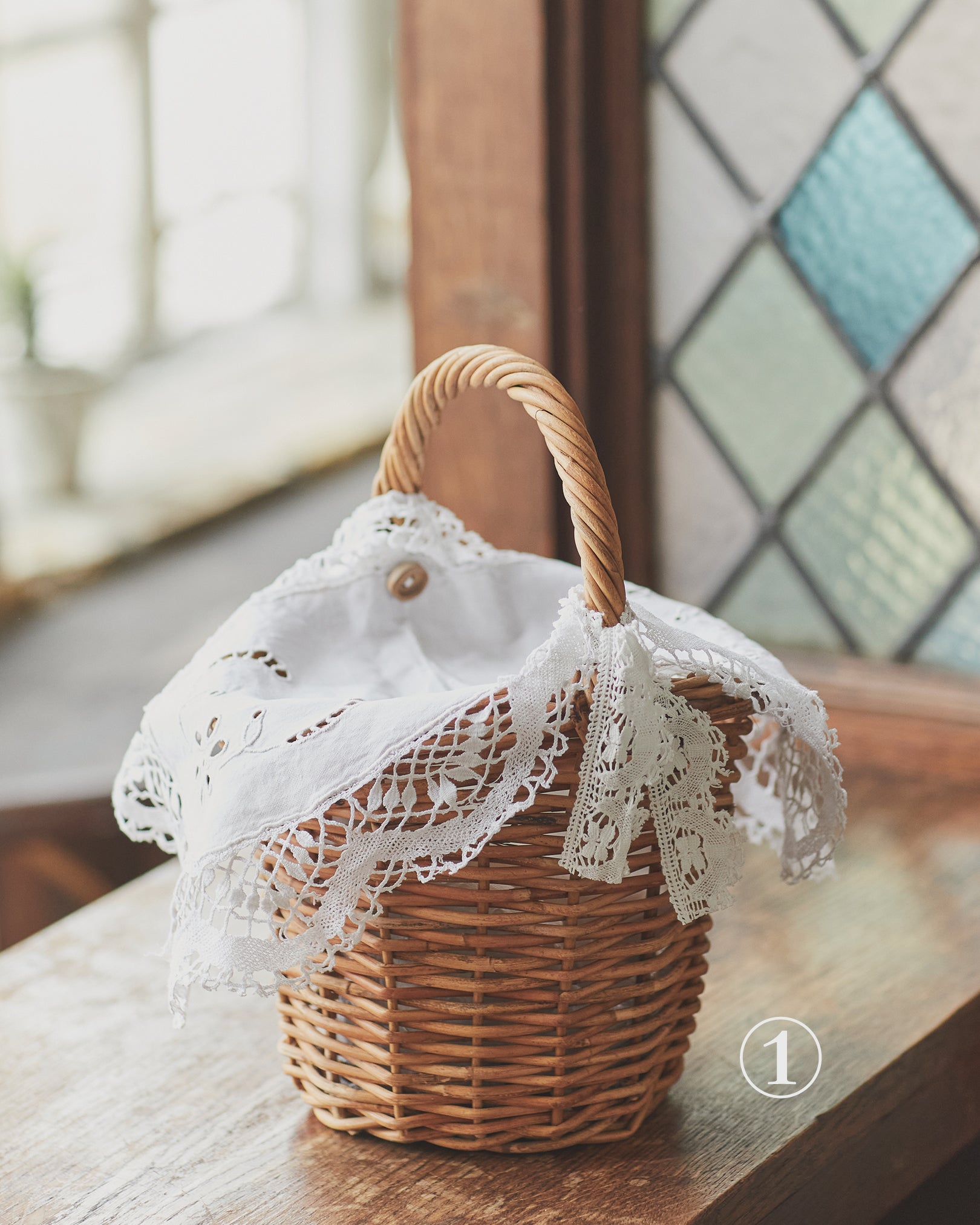 Antique Basket Bag – BLUE BERRY JAM