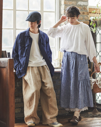 Linen Gather Skirt