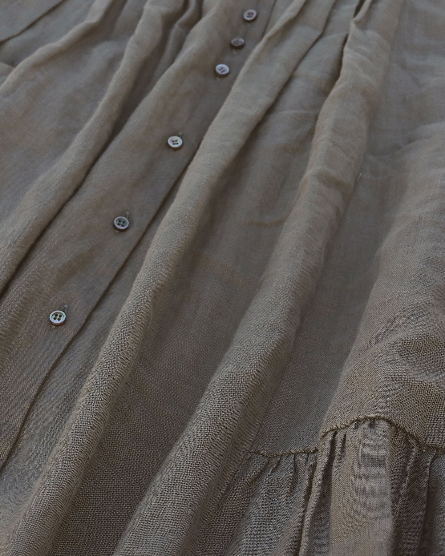 Linen Gather Skirt