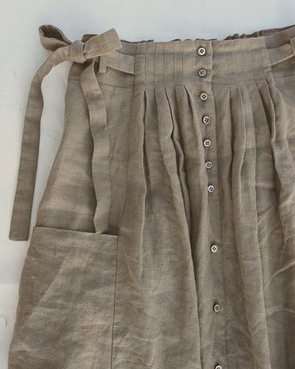 Linen Gather Skirt